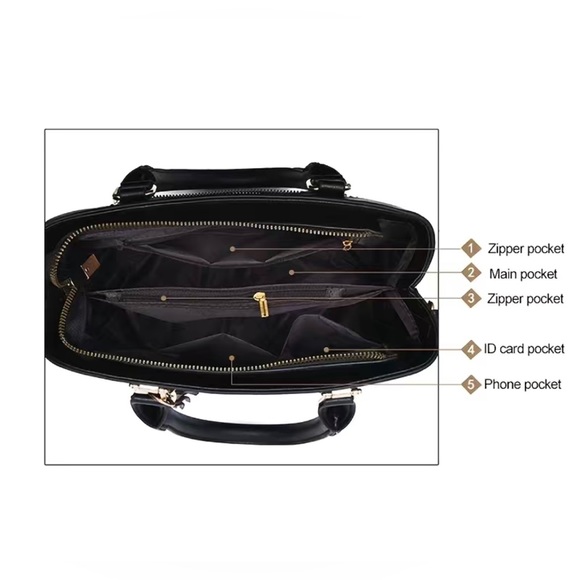 NWT 2 Piece Dark Purple Purse Set W/Detachable Tassel & Cat - Picture 3 of 3